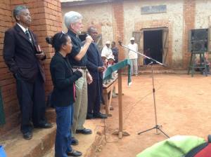 In the absence of the team leader, I got to greet the waiting patients before the clinic opened.