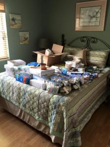 Some of the supplies we took with us to Madagascar.