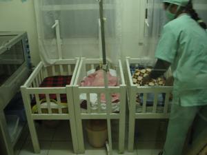 Nursery at the hospital