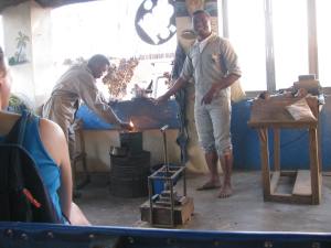 A demonstration of how to make just about anything from a zebu horn