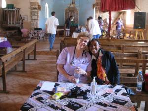 Jane with her interpreter