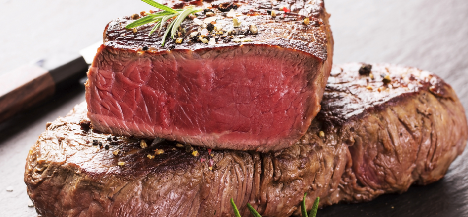 rare steak