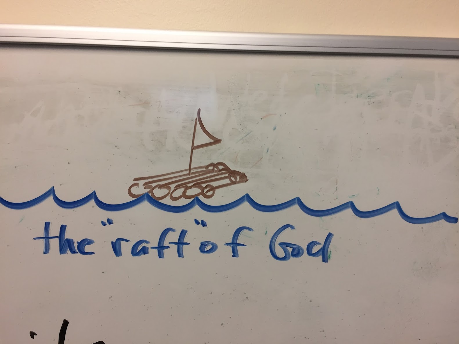 The raft of God – Waite for it…